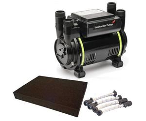 Salamander Pumps Salamander Ct75 Xtra Extra 2.0 Bar Twin Shower Pump+ Hoses + Anti Vibration Matt