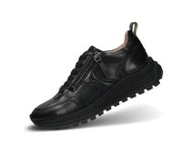 Salamander Womens Black Leather Trainers, black, 5 UK