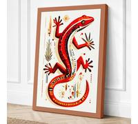 Salamander's Journey Canvas Wall Art Print 18x12 Inch