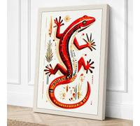 Salamander's Journey Canvas Wall Art Print 30x20 Inch