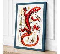 Salamander's Journey Canvas Wall Art Print 36x24 Inch