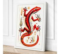 Salamander's Journey Canvas Wall Art Print 36x24 Inch