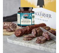 Salami Gift Pack - 4 Varities of Salami - 1 Chutney - Picnic Party Hamper - From The Black Farmer