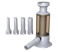 Salami Squeezer Set - Four Funnel Nozzle, Food Grade Component, Large Cylinder Frame | Stable Grip Support, Heavy Weight Foundation for Land Ground Local Space Box Yard Floor Road Club Desk