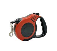 SALAN Retractable Dog Leash, 16.5 feet Pet Lead with Anti-Slip Handle, Durable Training Leash for Small Medium Dogs Cats, Red and Blue (Red)