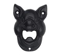 SALAN Vintage Pig Head Design Cast Iron Wall Mounted Wine Beer Bottle Cap Opener Durable Bar Supplies