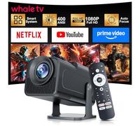 Salange 2026 New Smart Projector Compatible with Netflix,Native 1080P 4K Supported WiFi6 Bluetooth 5.3,Auto Vertical Keystone,Movies Projectors for Bedroom Compatible With HDMI/USB/TV Stick/Smartphone