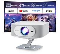 Salange 2026 New Smart Projector,Native 1080P 4K Supported Android TV 14 with Built-in Apps,Mini Projector with WiFi6 Dual Bluetooth,Electric Focus & Auto Keystone,Home Theater Projectors for Bedroom