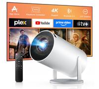 Salange HY300Pro Mini Projector for Bedroom 2026 | Android 14 Portable Projector with WiFi 6 Bluetooth 5.4,Supports 4K 1080P,Auto Keystone Outdoor Movie Projector,Compatible with HDMI/USB,White
