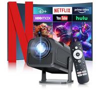 Salange HY320 Pro Projetor Android 11-12,000 LUX FHD 1080P Nativo 4K Suporte, WiFi 6 BT 5.2, Rotativo 180°, Auto Correccao Tr