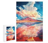 Salar De Uyuni Art Decorative Wooden Puzzle, 1000 PCS - Mindful Gift for Adults, for Relaxing Solo Or Group Play