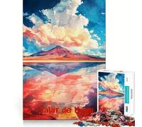 Salar De Uyuni Art Poster Jigsaw Puzzles for Adults1000 Pieces Mind Skill Toy Quiet Hobby Design Assembly (38x26cm)