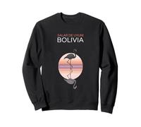 Salar de Uyuni Bolivia Flamingo Sunset Sweatshirt