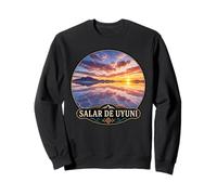 Salar de Uyuni Bolivia Sunset Landscape Nature Travel Sweatshirt