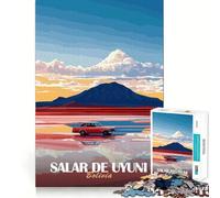 Salar De Uyuni Landscape 1000 Pieces Jigsaw Puzzles for Adults Fine Logic Toy Leisure Time Neat Edge Art Collectible (38x52cm)