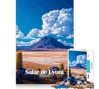 Salar De Uyuni Landscape Jigsaw Puzzle for Teenagers 1000 Pieces Boost Memory Relaxing Fun Premium Cut Stylish Gift (50x75cm)