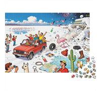 Salar De Uyuni Salt Flat Mirage Madness Wooden Jigsaw Puzzle Waterproof 1000 Piece Puzzles for Adults Gifts Fun Challenging Games