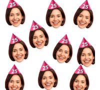 SALARA Custom Face Table Confetti - Fun and Unique Party Decoration - Includes Mini Photo Cutouts (Each Approx. 5X5cm) - Ideal for Birthdays, Weddings, Hen & Stag Parties (Pack of 60)