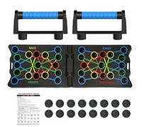 SALATEILY Solid Push Up Board, 24 In 1 Foldable Anti Slip Push Up Board Muscle Exercise, Professional Equipment Burn Fat Strength Training, Fitness Burn Fat Strength Training for Men & Women