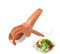 Salatschneider - Stainless Steel Salatschredder | Compact Manual Design Manual Fruit Cutter | Smooth Cutting of Strawberry Crusher for Ham, Fruits and Vegetables