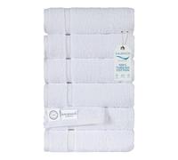 SALBAKOS Luxury Hotel and Spa Turkish Cotton Eco-Friendly Hand Towel Set Hand Towel 6 Pieces White