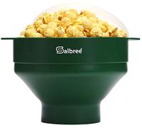 Salbree The Original Microwave Popcorn Popper, Silicone Popcorn Maker, Collapsible Microwavable Bowl - Hot Air Popper - No Oil Required - The Most Colors Available (Hunter Green)