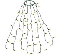 SALCAR Christmas Tree Fairy Lights with Timer, 0.6m x 8 Strands Xmas Tree Lights, 48 Warm White LEDs, Waterproof String Lights for Indoor & Outdoor Xmas Decorations