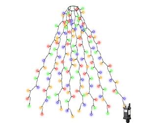 SALCAR Christmas Tree Lights, 2m x 8 Strands 280 LED Fairy Lights for 6-8ft Christmas Tree, Easy to Install, Indoor & Outdoor Decoration, 8 Modes, Warm White (Warm White, 2m) (Multicolor, 1.5m)
