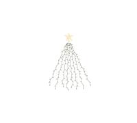 SALCAR Christmas Tree Lights with Topper Star, 2m x 8 Strands 290 LEDs Fairy Lights for 6-8ft Christmas Tree, Easy to Install Tree Decoration Lights with 8 Modes Memory Timer Function, Warm White
