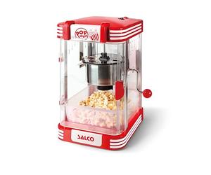Salco Retro Popcorn Maker Machine SNP-24 - Vintage Fifties Diner Style - 300W Electric Kettle