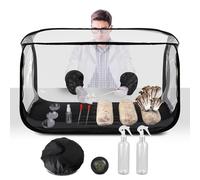 Salcod Large Still Air Box Mushroom Grow Tent - 38x20x25 Inch, Transparent Plastic, Sturdy Flow Hood for Mushroom Grow Bags
