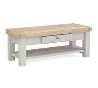 Salcombe Grey Oak 1 Drawer Coffee Table