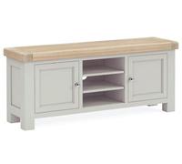 Salcombe Grey Oak 140cm Storage TV Unit