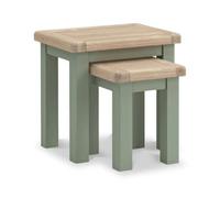 Salcombe Sage Oak Nest of 2 Tables