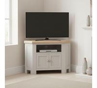 Salcombe TV Unit - 2 Door Corner - Grey Oak