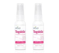 Salcura Topida Essential Oil Intimate Hygiene Spray Contains Safflower, Rosehip, Vitamin E. Perfect for Anyone Prone to Thrush, Vaginal Discomfort & Irritation & Soreness Value Bundle (2 x 50ml Pack)