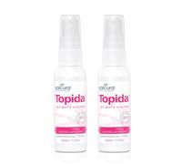 Salcura Topida Essential Oil Intimate Hygiene Spray Contains Safflower, Rosehip, Vitamin E. Value Bundle (2 x 50ml Pack)