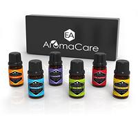 *SALE 40% OFF* EA AromaCare | Aromatherapy Essential Oils Gift Set, 100% Pure, 6 x 10ml (Lavender, Peppermint, Lemongrass, TeaTree, Eucalyptus, Orange)