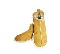 SALE ! CANDY Slippers Sheepskin slippers Chestnut Wool Slippers. Warm & Lovely Genuine, PERFECT FOR GIFT. ankle Boot (4 UK / 37 EU)