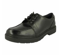 SALE Clarks Loxham Pace Boys Black lace up School Shoe