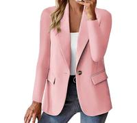 Sale Clearance Outlet Clearance UK Blazer Suit for Women UK Elegant Long Sleeve Blazer Jacket With Pocket Fashion Solid Color Two Button Blazers Cardigans Deal of The Day Today Sale