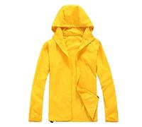 Sale Clearance Outlet Clearance UK Women's Outdoor Waterproof Jackets Lightweight Full Zipper Rain Coats With Hood Solid Color Long Sleeve Raincoat Ladies Todays offers Special Deals