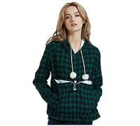Sale Clearance Womens Pet Pouch Hoodies Dog Cat Holder Carrier Long Sleeve Sweatshirt Big Kangaroo Pocket Pullover Cat Puppy Holder Big Pouch Top for Small Animals Gray Unisex Valentine Gifts for Him