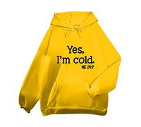 sale clothes women women zip up hoodie hoodie blanket women Women's New Fall Printing Round Neck Slim Long Sleeved 5 monthly payments items under+50p+items Yellow