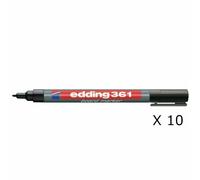 edding Whiteboard Marker 361 – Bullet Tip 1mm – Black – Pack of 200