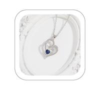 sale items Necklace Gift for Friends Female, Sterling Silver Hearts Necklace for Bestie, Best Friend Birthday Gifts, Friendship Gifts for Women, Thank you Gifts, Valentine's Day Necklace for Women