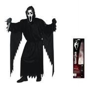 SALE Official Scream Ghost Face Costume & Mask Halloween Horror Mens Fancy Dress