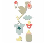 SALE Sizzix Thinlit Die New Baby : 661704