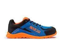 SALE Sparco Practice S1P - SRC Mechanic Shoes Boots Blue/Orange ISO 20345:2011