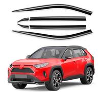 Saleago Tape-On Window Visors Rain Guards for Toyota RAV4 2019-2025,6pcs | 6PCS,Low Profiles,Extra-Thick,Extra Durable,Out-Channel,Window Deflectors,Vent Visors,Vent Shades,Car Accessories